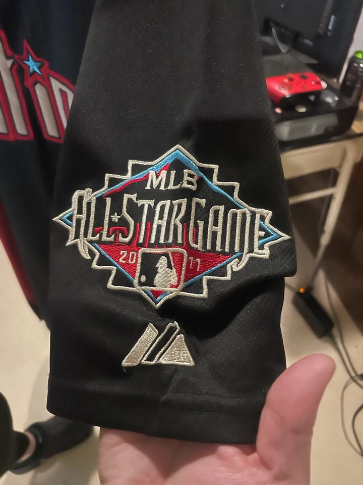 men's sz 56 #34 Roy Halladay 2011 All-Star Game jersey Phillies MLB patches - Image 3 of 3