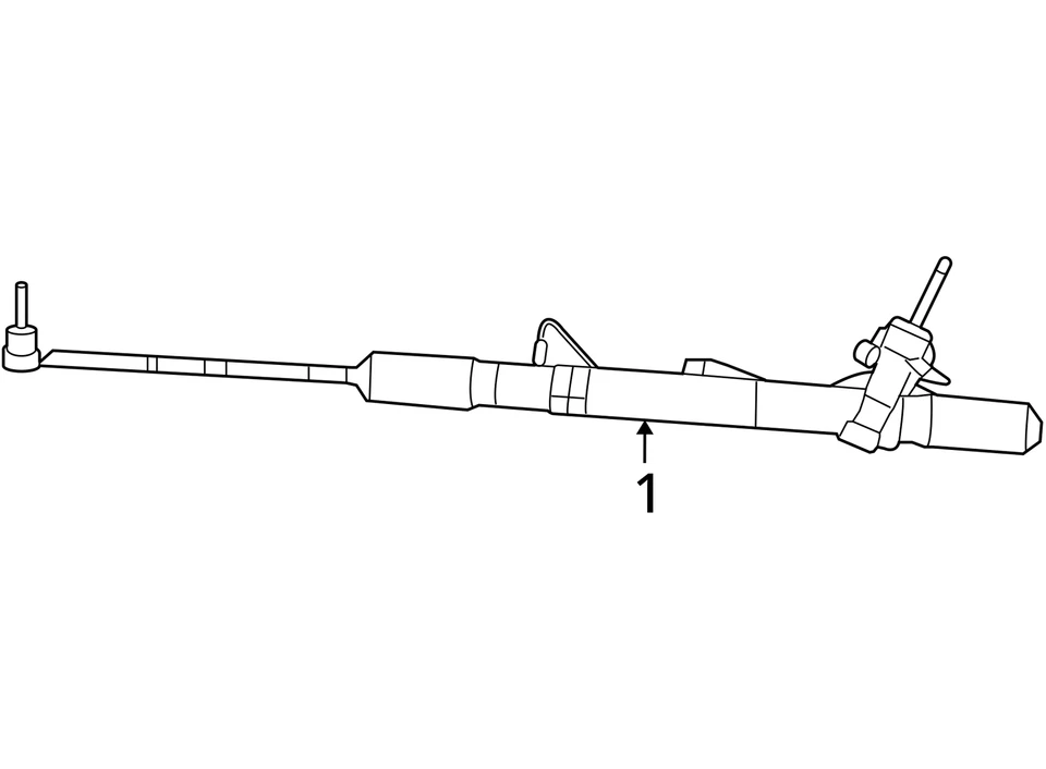Dodge Grand Caravan 2011-2020 cremallera de dirección y piñón PRAVQ Foto 3 de 3