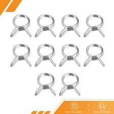 20pcs - Double Wire Spring Hose Clamp 304 Stainless Steel 8mm Spring Clips