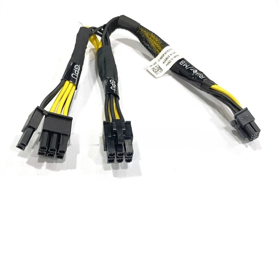 Pwoer Riser Genuine Dell 6-Pin to 6+8 Pin (6-Pin + 8-Pin), Riser to GPU Power Cable ...