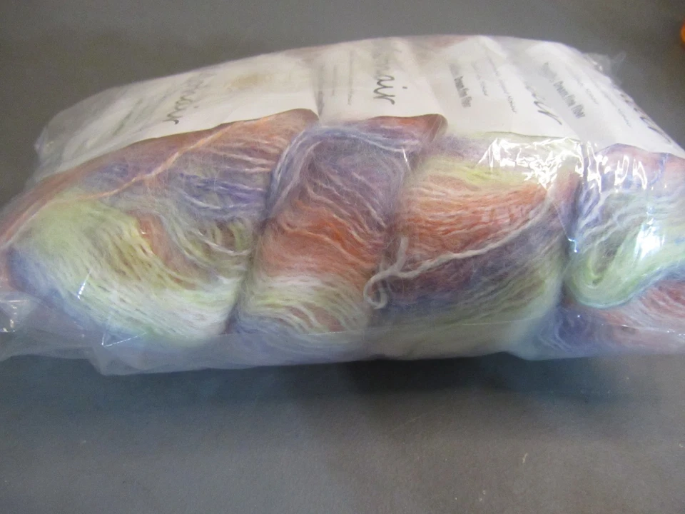 Lote de 4 Mohair Tejer Mismo Correr/Tinte Lote Foto 3 de 4