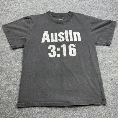 WWE Austin 3:16 T Shirt Men Small Black Stone Cold Steve Austin Skull Wrestling
