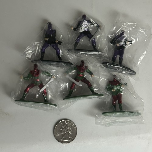 Jada Toys Nano Mini Metal Figs 1.65 inch LOOSE FIGURE LOT TMNT Advent Foot 25s