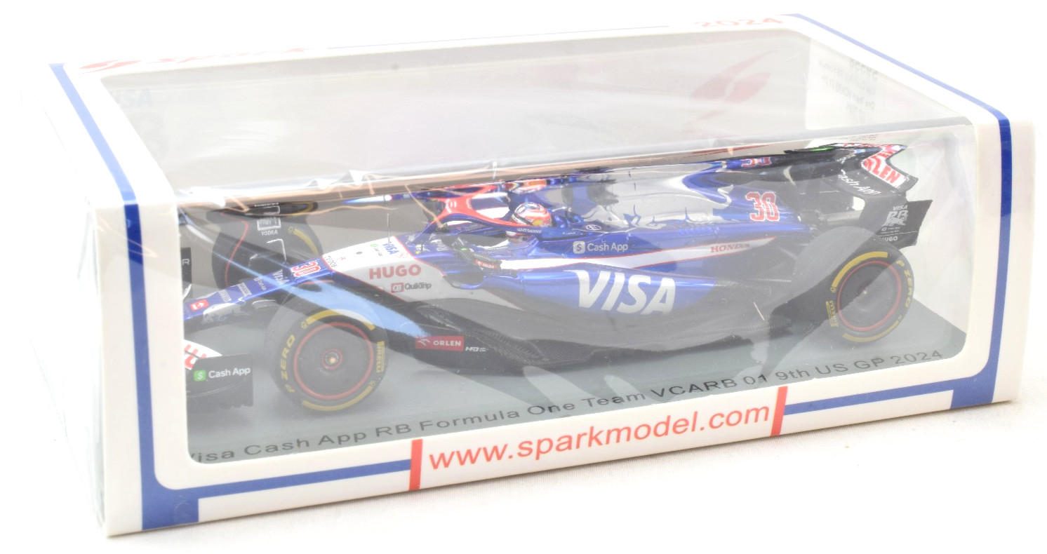 Spark Visa Cash App RB - Liam Lawson - 2024 US GP 143 Diecast F1 Car S9558 27090₽