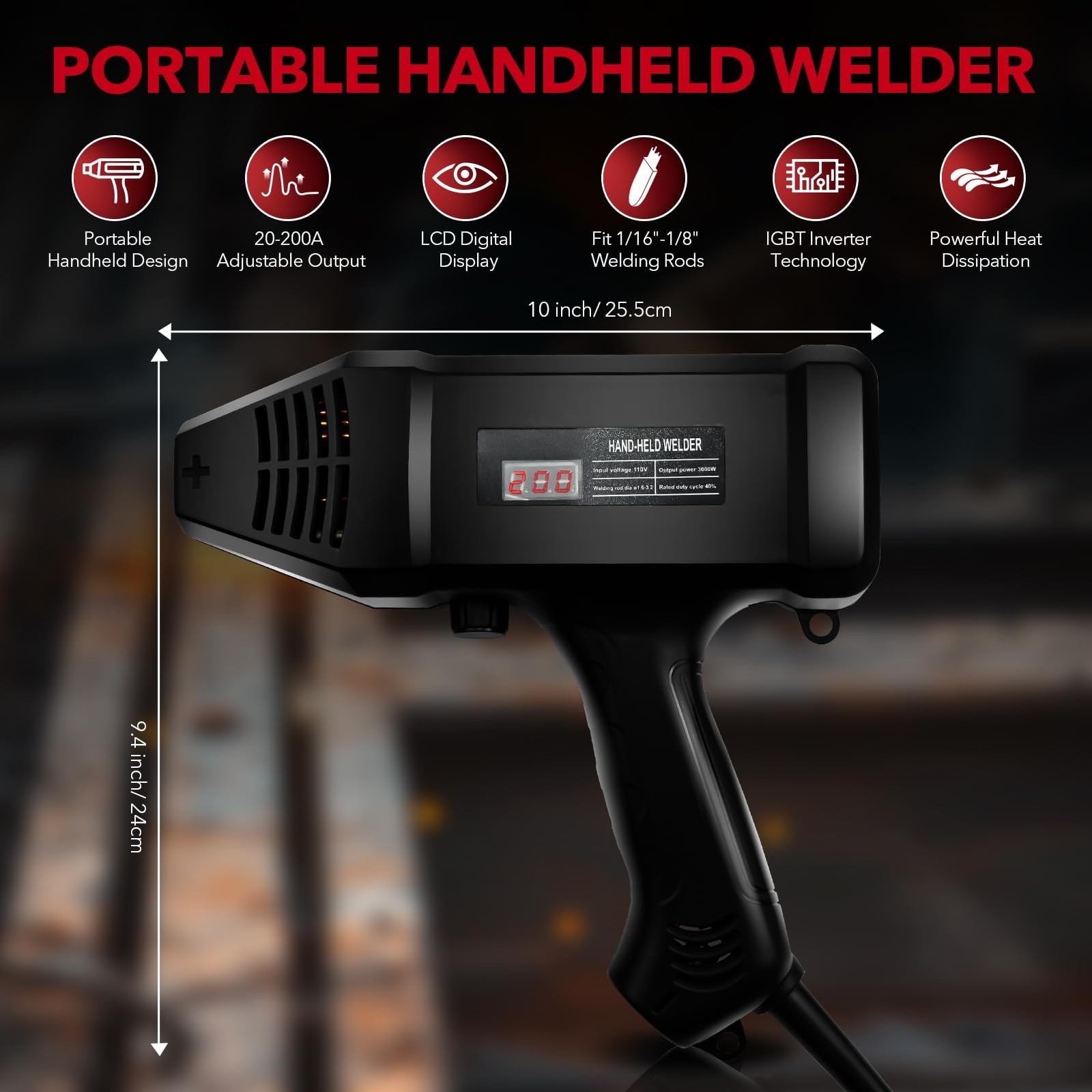 TRQWH 120A Welding Machine Handheld 110V Portable Stick Welder ARC Welder Mac...