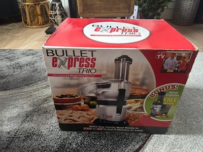 Bullet Express 8 Minuten Mahlzeit Maschine 3 in 1 Trio Mahlzeit Maschine, Entsafter, Mahlzeit Mixer