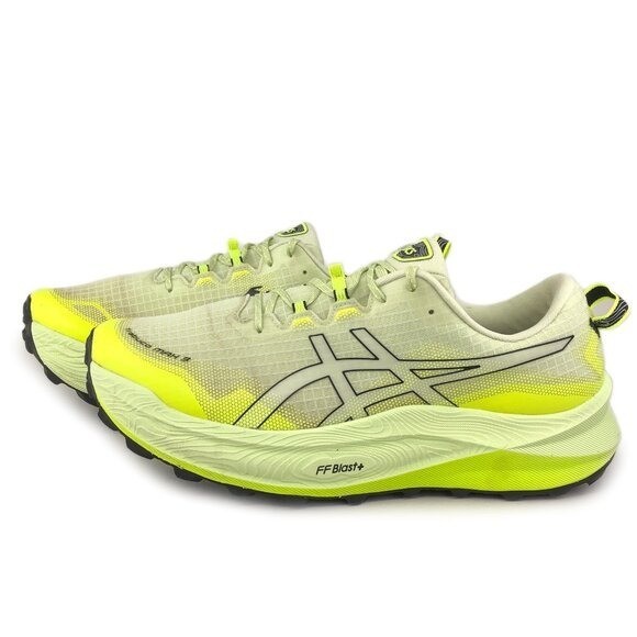 Asics Trabuco Max 3 Trail Running Shoes Mens Size 13 EUR 48 Cool Matcha Black image 2