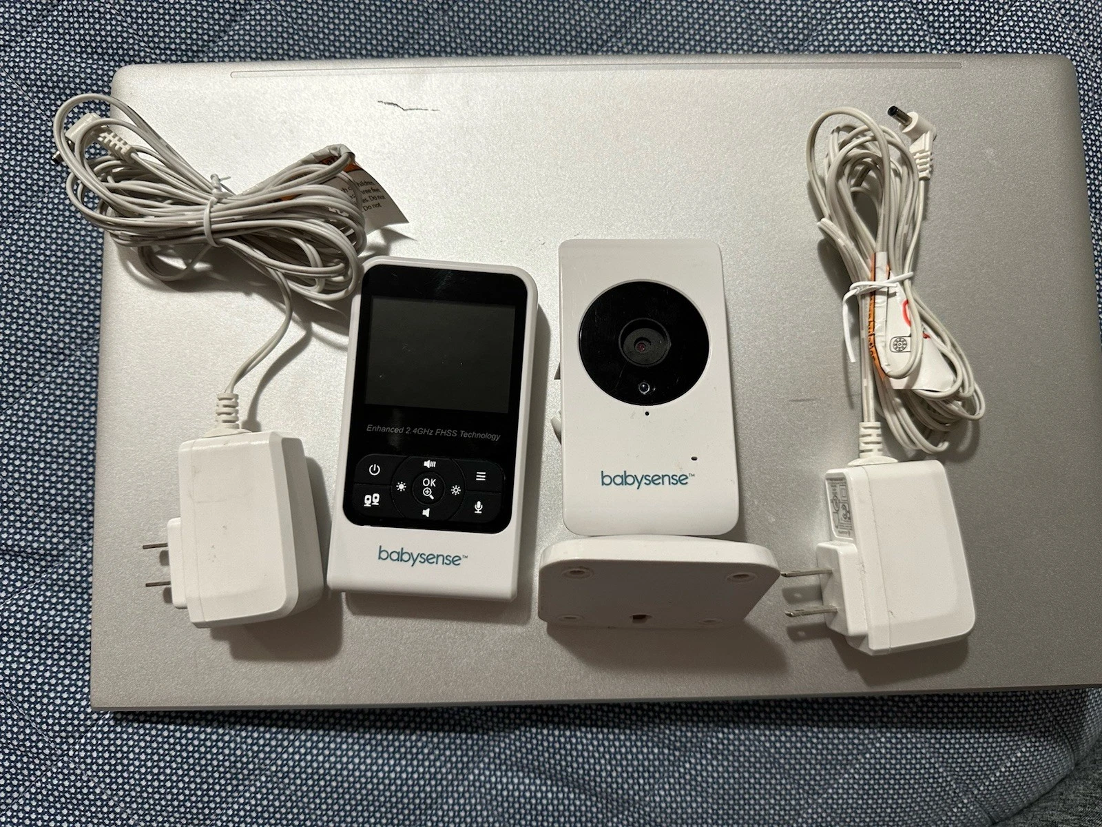 Babysense Video Baby Monitor w/ Camera & Parent Unit 2.4GHz FHSS Night Vision