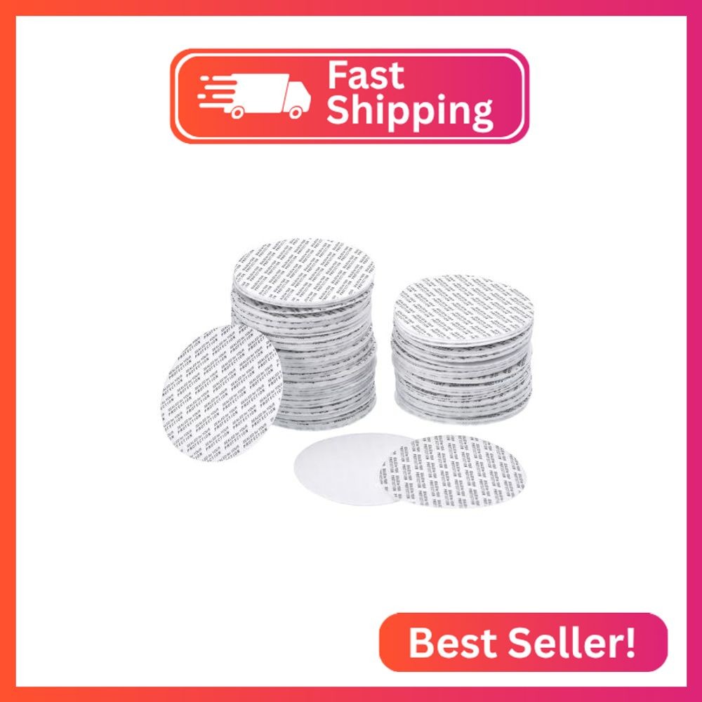 Awclub 38mm/1.5" Foam Lid Liner, 100 Pack Pressure Seal Cap Liners Round Jar Sea