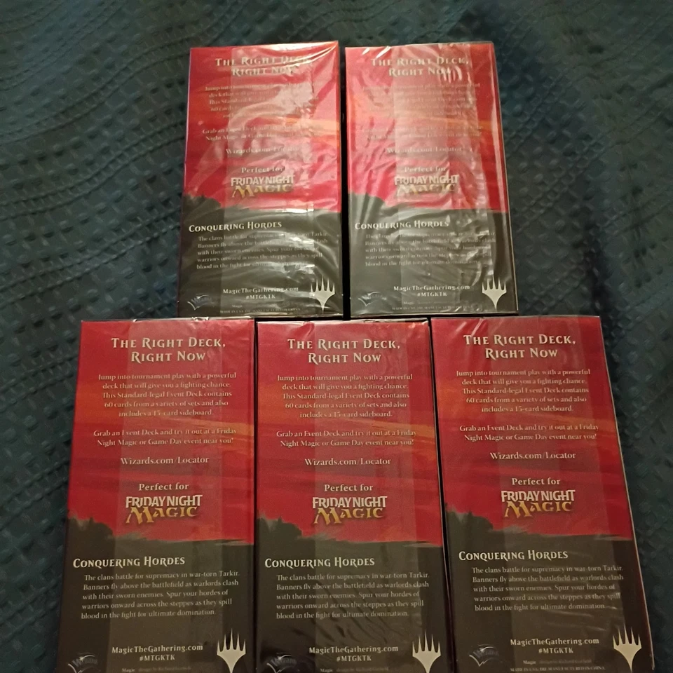 5 Magic The Gathering: Khans Of Tarkir  Event Decks - Sealed-brand new - Image 2 of 2