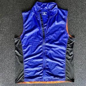 Brooks Running Vest Mens XL Lite-Shelter Tech Athletic Sleeveless Full Zip Vest