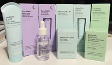 Smooth & Lift, Calming + Blemish Control Eye & Face Treatments 8 Piece Bundle