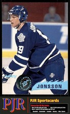 Kenny Jonsson 1995-96 Stadium Club #107 Toronto Maple Leafs