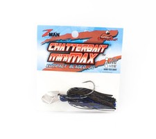 Zman Chatterbait Mini Max Sinking Bait 3/8 oz Black Blue (8866)