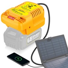 Solar Charger Adapter for Dewalt 20V/60V Battery,Portable,Outdoor Work,Camping
