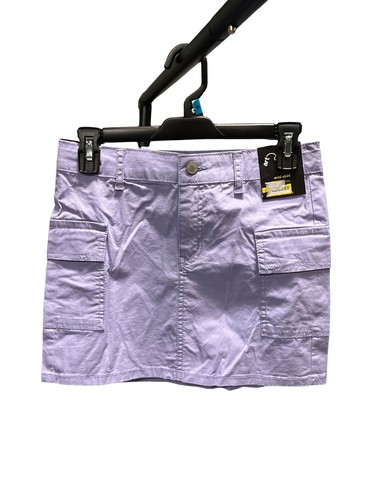 Art class girl twill cargo purple mini skirt L 10/12