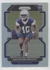2021 Panini Prizm Rookie Silver Prizm Nahshon Wright #438 00ah