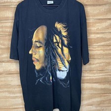 Y2K Bob Marley Lion of Judah Graphic T Shirt Size: 2XL