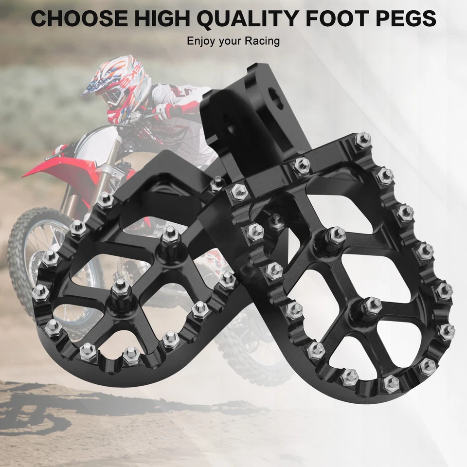 适用于本田 CRF150F CRF230F CRF250F XR125L XR150L Dirt 自行车数控脚钉黑色 — 第 2/4 张图片