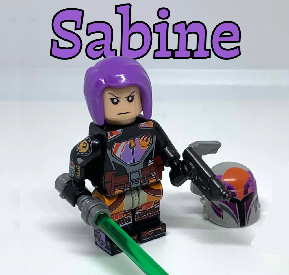 Rebels x6 custom figures - Ezra Hera Zeb Kanan Chopper Sabine - star wars lego
