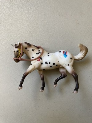 Breyer Stablemates Model Horse w Reins Indian Brave Appaloosa 1999 painted pony
