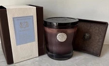 VTG  AQUIESSE Portfolio Collection JASMINE HYACINTH Soy Candle 10oz New Open Box
