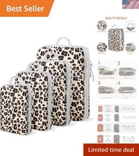 4 Set Compression Packing Cubes For Travel Bags Organizer For Luggage Suitcas...