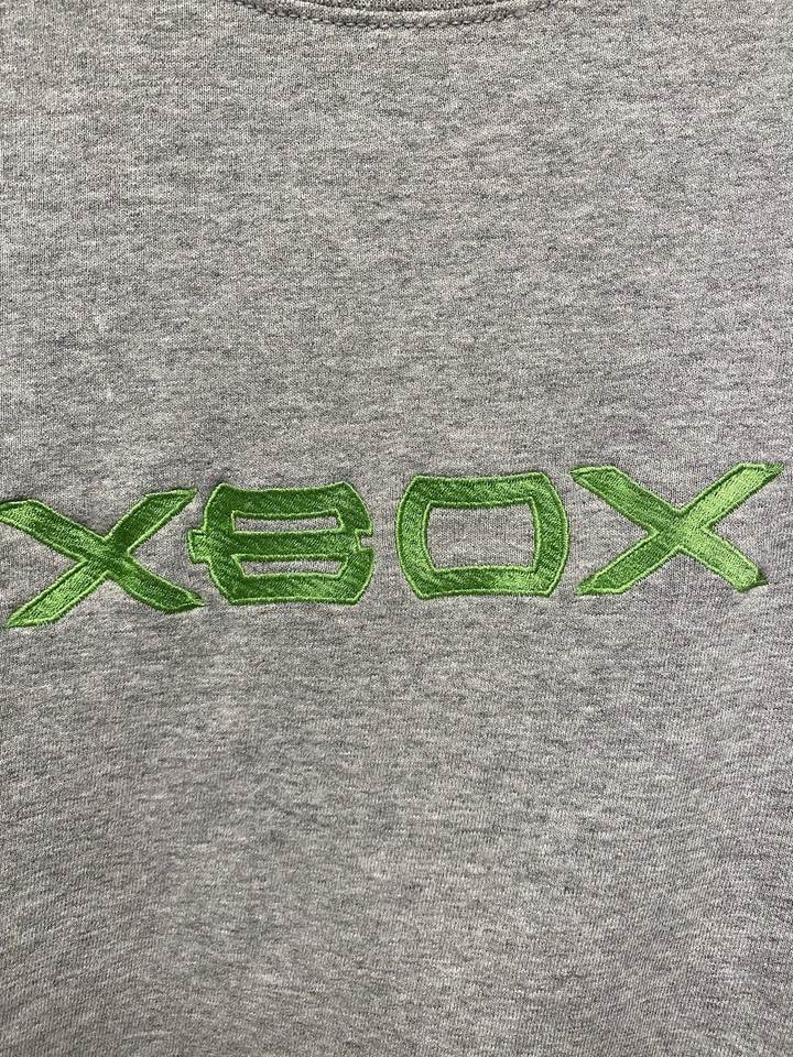 Vintage XBOX Logo Crewneck Grey Sweater Pullover Mens Sz Small - Image 2 of 4