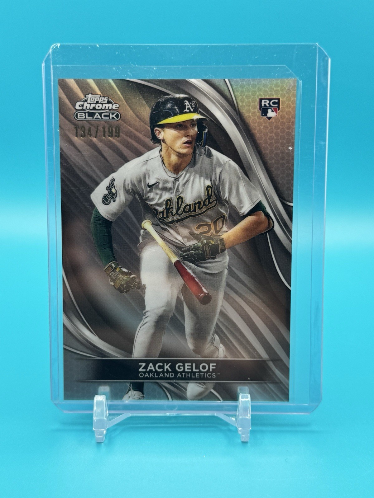 ZACK GELOF 2024 Topps Chrome Black #40 Refractor Rookie /199 Oakland A’s RC