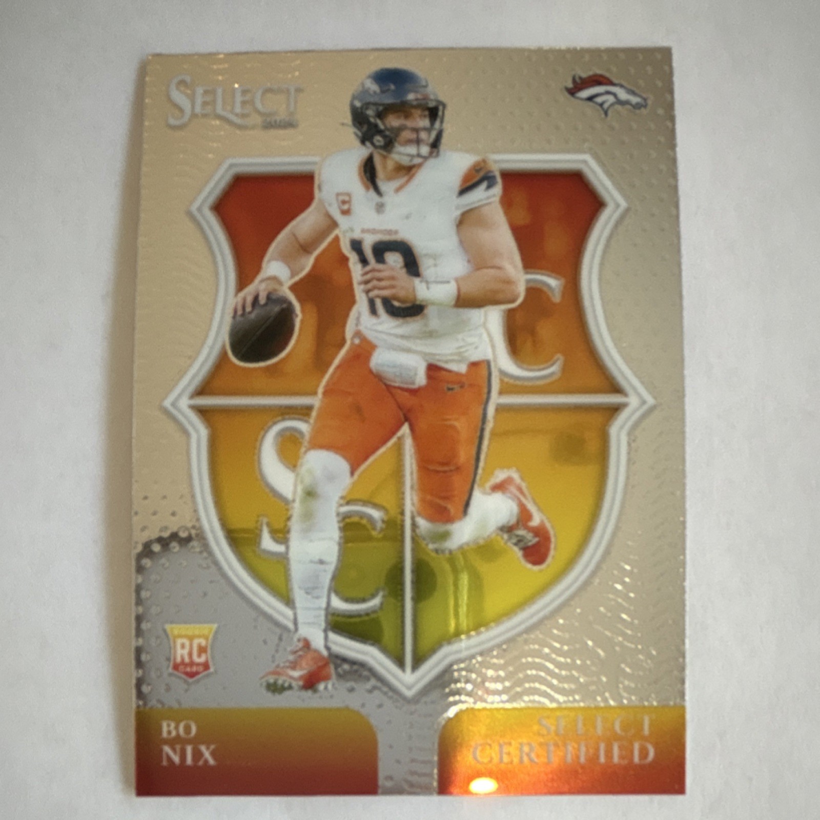 Panini 2024 Select Certified Bo Nix Rookie Insert #4 Denver Broncos NFL