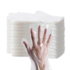 6000 Pcs Plastic Food Prep Gloves - Disposable, Transparent for Food Service