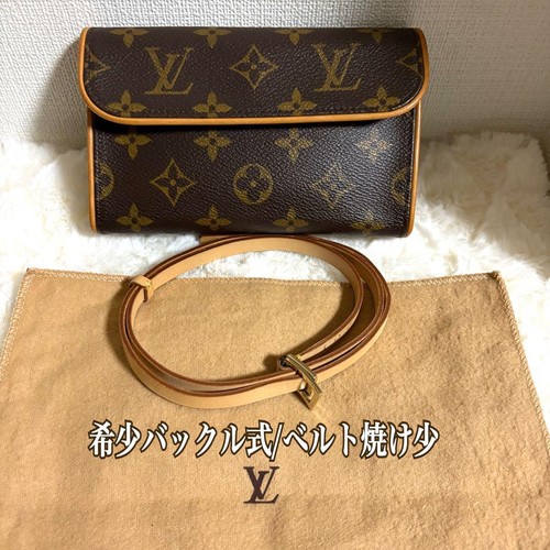 Louis Vuitton Florentine S Monogram Belt Rare Buckle Used