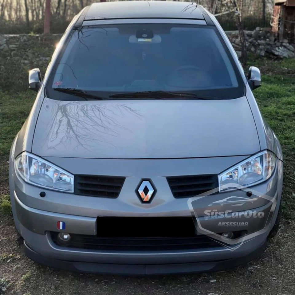 Divisor de labios para parachoques delantero 2 piezas - Para Renault Megane 2 03-08 - Alerón flexible Foto 3 de 4