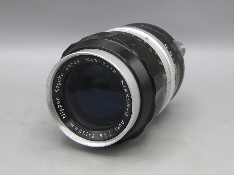 Vtg Nikkor Q f=135mm 1:3.5 Auto Camera Lens w/Caps & Case Nikon Mount Nice! - Image 3 of 4