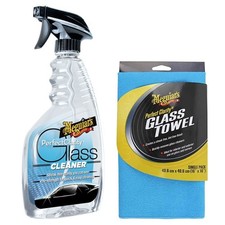 Meguiar’s Perfect Clarity Glasreiniger 473 ml + Glastücher - Scheibenreiniger