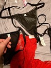 2 Black Thongs 1 Red/black Thong 1 Red Lace Boyshort 3X 4X — photo 6