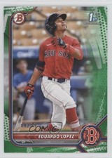 2022 Bowman Prospects Green Pattern Border 4/99 Eduardo Lopez #BP-134 09wc