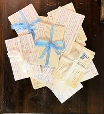  20 vintage handwritten recipe cards. Paper ephemera. Scrapbook. 1970s Free Ship