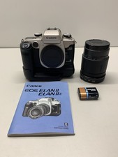 Canon EOS Elan II E 35mm SLR Film Camera W Tamron Aspherical Lens UNTESTED