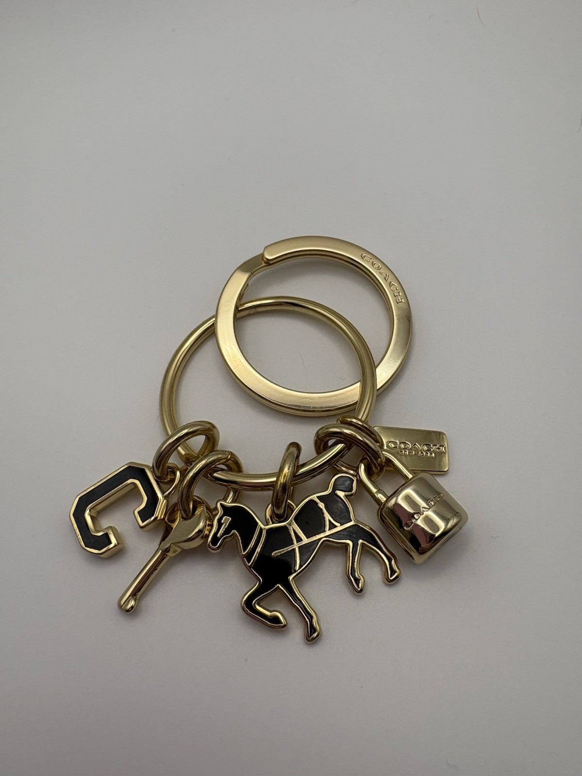 Coach Gold Horse & Carriage Bag Charm