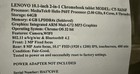 Lenovo CT-X636F 10.1" Chromebook Tablet 64GB 4GB Touchscreen Keyboard — photo 9