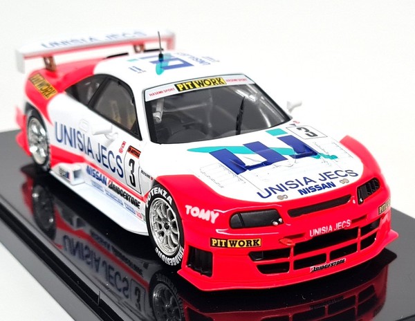 Ebbro 1/43 Nissan Skyline GT-R R33 Jgtc 1998 Unisia Jecs #3 Diecast Model Car-image