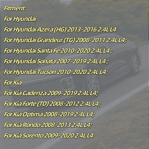 Kit de reconstrucción del motor - Cigüeñal ConRod para G4KE 2,4 L Hyundai Kia Optima 07-20 Foto 2 de 4