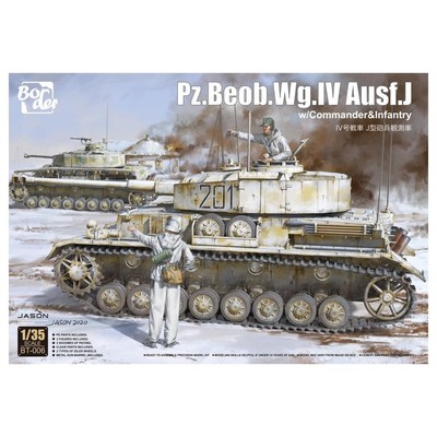 Border Models 1:35 Pz.Beob.Wg.IV Ausf.J mit Commander + Infantryman Bausatz BT-006