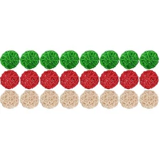 30 Pieces Wicker Rattan Balls Decorative Orbs For Bowl Centerpieces Christmas Va