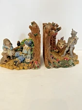 RARE Wizard of Oz, Smithsonian Bookends, Dorothy,Scarecrow,Tinman,Lion,Toto,1993