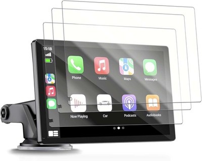 HAUXIY Q9S 9-Inch Wireless Carplay Screen Protector - 3-Pack Soft PET Film