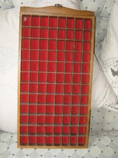 Vintage Wooden Thimble Display Rack 96 Compartments