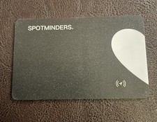 Spotminders Tracking Card OS Black Apple Find My Wallet Tracker Slim Design