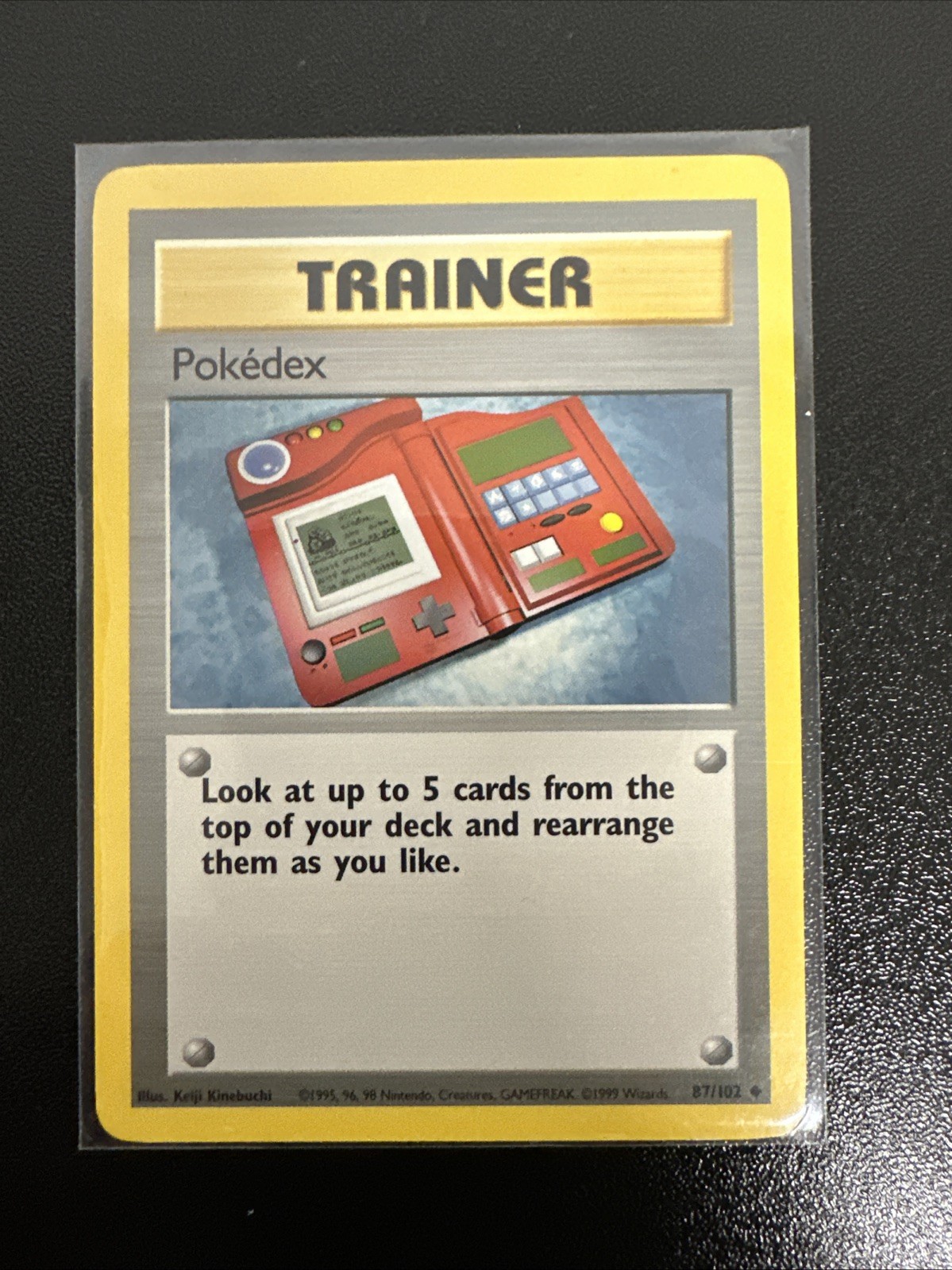 Pokemon Pokédex Trainer 1st Edition Base Set 87/102